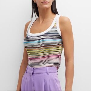 Missoni striped knit tank top